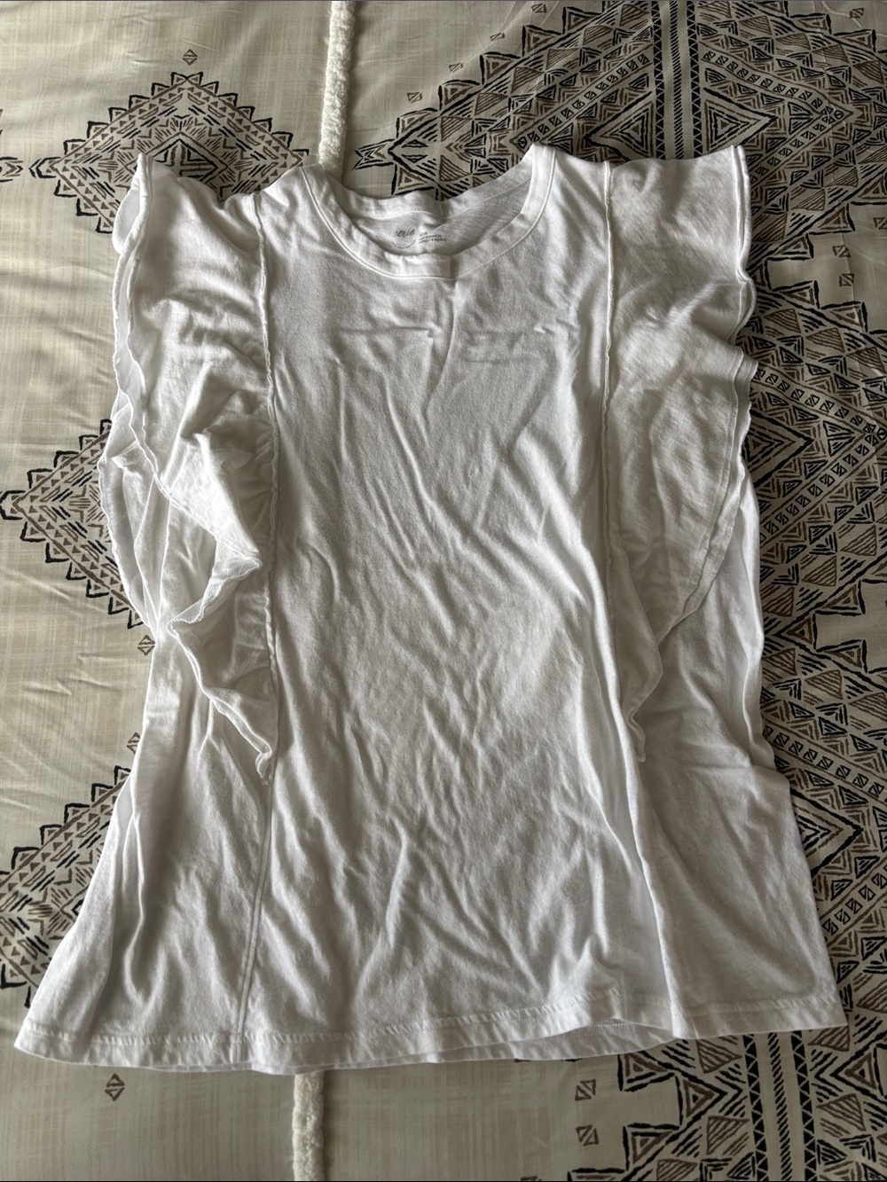 💛2 for $15! Aerie Ruffle Sleeve Cotton Tee
